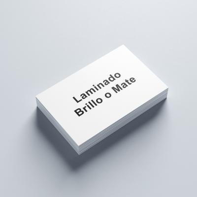 Impresión tarjetas de visita laminadas brillo o mate en Ibiza